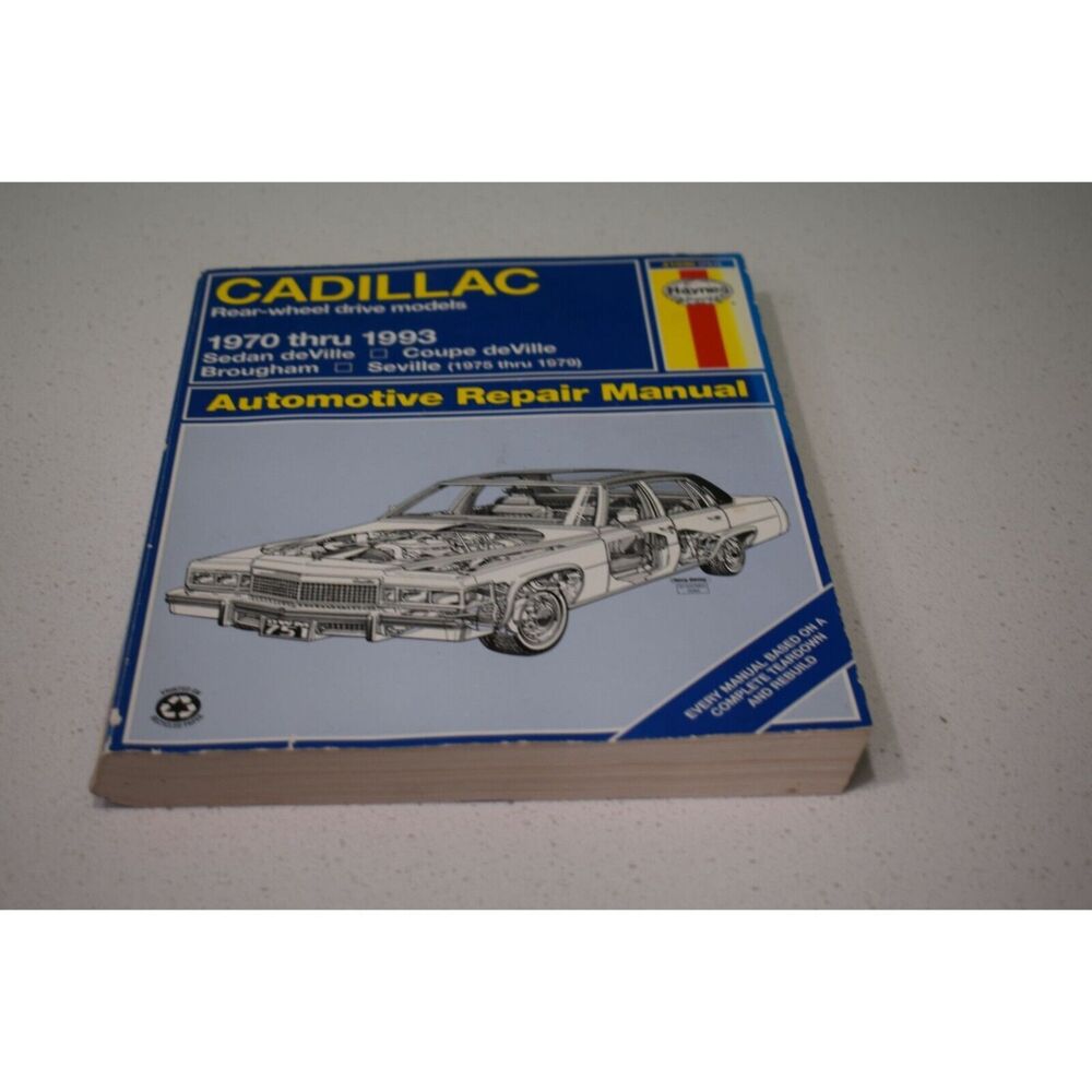 1970-1993 Cadillac Sedan/Coupe deVille, Seville, Broughham Haynes Repair Manuel